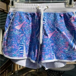 Lilly Pulitzer Blue and Pink Trysta Knit Shorts
